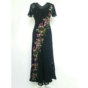 Access Long Sheer Overlay Dress - Make an offer!